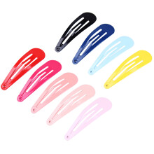 100St Kleurrijke Snap Clips Metalen Barrettes Voor Haarstyling