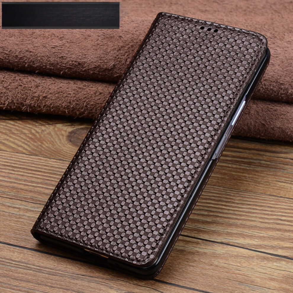 Leather Case Brown3 For Honor Magic V3, Dropproof Phone Cover With Smart Sleep Wake And Slim Business Design 9771547511342