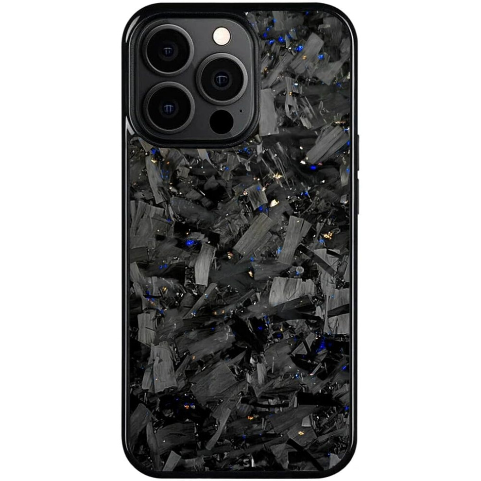 Case For Iphone 14 Magnetic Carbon Fiber Ultra Thin Antifall Cover Blue And Gold Wireless Charging Blue,Gold 9073542648598