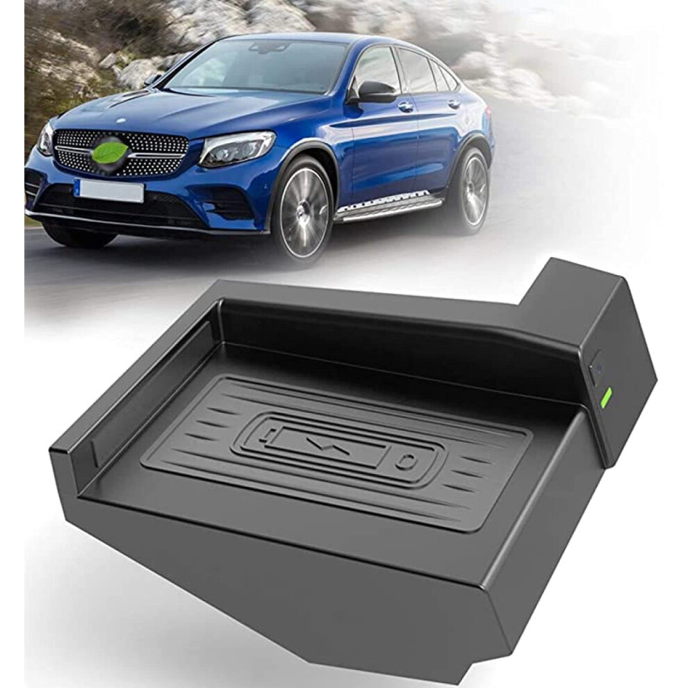 Wireless Car Charger For Mercedes Benz Cclass Glc 20162020, 10W Qi Fast Charging Pad With Triple Coil Factoryfit Design 9073542599883