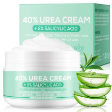 Urea Foot Cream 40% with Salicylic Acid for Dry Cracked Heels Knees Elbows Hydrating 3.52oz