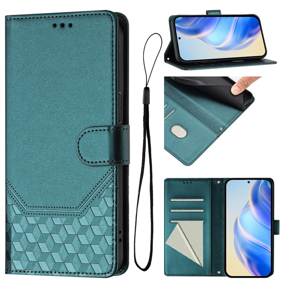 Wallet Case, Magnetic Closure Flip Cover With Card Slots And Tpu Soft Shell For Vivo V40e 5G Green 9771547080039