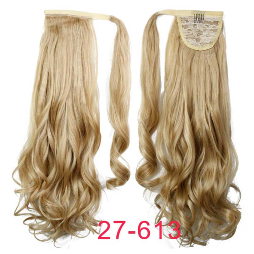 Gouden Knotje Ponytail Pruik Haarverlenging 2