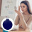 Folding Circular Cosmetic Mirror Plastic Portable1pc 6