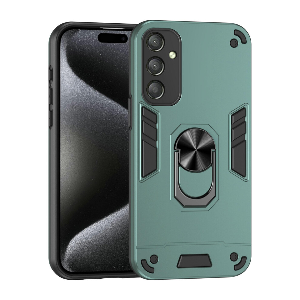 Case For Samsung Galaxy A16 5G With Tempered Glass Screen Protector, Shockproof DualâLayer Magnetic Kickstand Cover Green 9330225916765