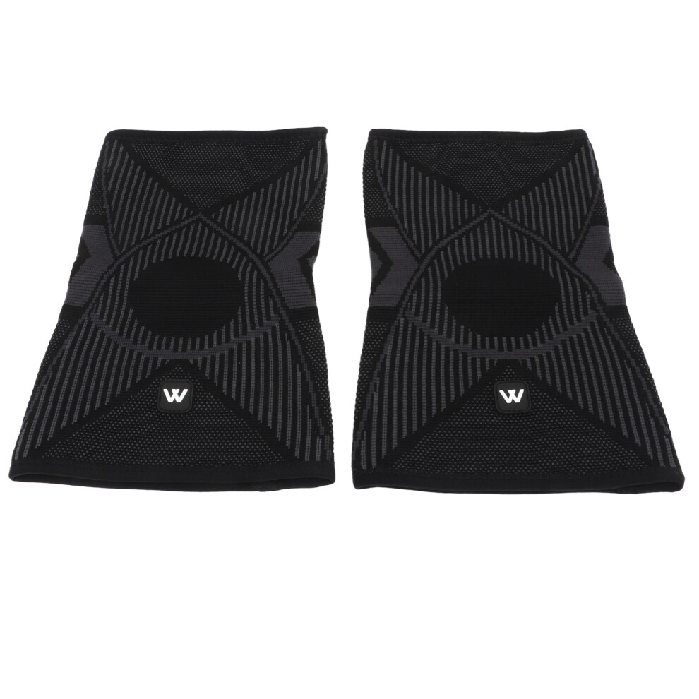 Black Breathable Nylon Knee Brace Support Xl For Fitness & Sports