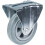 Parnells 160mm 6" castor grey rubber tyre fixed strong 135kg capacity 1