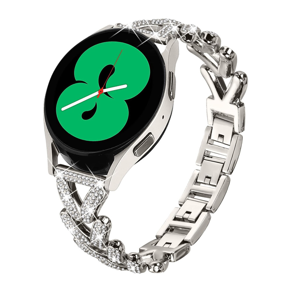 Smart Watch Bands Starlight Metal Replacement Strap For G53, Adjustable Elegant Bling Wristband For Women 9092120134391