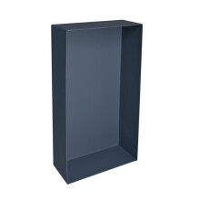 Niche semi-encastrée - Onbaths NICHE4030-SE - 40x30x9 cm - Acier inox gris ardoise RAL7015 - Rectangulaire vertical