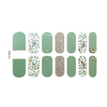 Nail Art Stickers 3D Gold Nail Decals Full Wraps for Luxury DIY and Salon Manicure