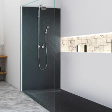 Receveur de douche - 120x120 - Extra plat - Pierre naturelle - Antidérapant Classe C