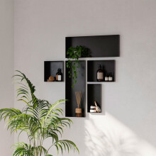 Niche semi-encastrée - Onbaths NICHE4030-SE-9005-OB - 40x30x9 cm - Acier inox noir RAL9005 - Rectangulaire