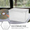 1Boîte De Rangement Transparente PP Pour Cd Dvd Collection 4