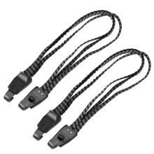2Pcs Adjustable Bungee Cords with Hooks Dual Hook Secure Lock for Motorcycle and Bike Luggage