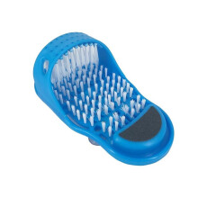 Shower Foot Scrubber with Suction Cups, Hands Foot Exfoliating Brush and Heel Skin Remover