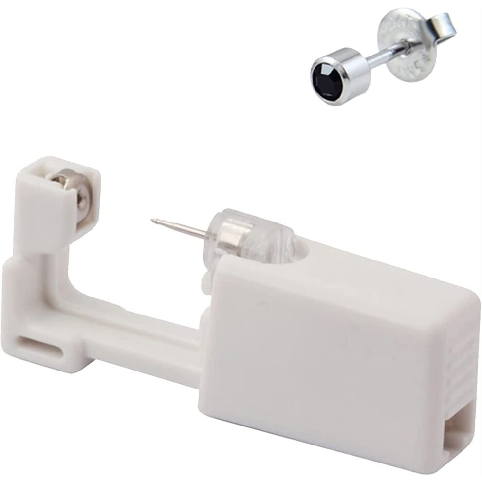 Ear Piercing Kit with Self Ear Piercing Gun, Easy DIY for Ear Nose, Includes Matching Studs