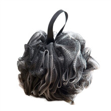 Black Shower Loofah Set 3 Pack Bath Sponge for Rich Foam and Gentle Skin Exfoliation