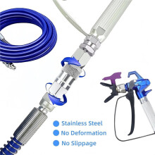 1pcs 1/4-Inch 360 Degrees Swivel Connector & 1pcs 235486 7/8-Inch Thread Airless Paint Spray Gun Joint(1+1PK)