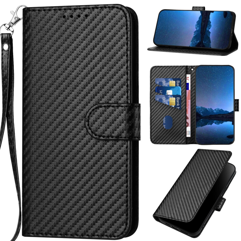 Pu Leather Flip Wallet Case With Magnetic Closure, Card Slots And Kickstand, For Oppo A92 A72 A52 Black 9771547511878