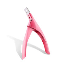 Professional Nail Clipper Set with Sharp Stainless Blades and Ergonomic Finger Cradle, Red