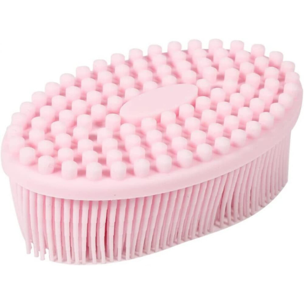 Silicone Bath Body Brush DualSided Exfoliation Gentle Bristles for Deep Clean and Sensitive Skin