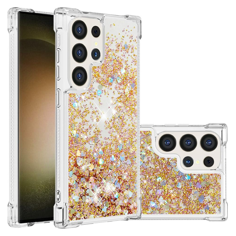 Glitter Bling Shockproof Case For Samsung Galaxy S24 Ultra, Elegant Quicksand Sparkle Protective Cover Color#2 9092120134735