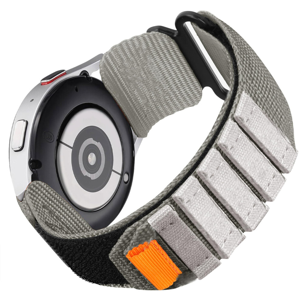 22Mm Nylon Watch Band For Smartwatch Men, Durable Breathable Woven Strap, Easy Quick Replacement Gray 9771547511939
