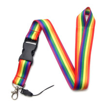 5pcs Rainbow Phone Lanyard with Secure Lobster Clasp, Colorful Neck Strap for Keys ID and Camera