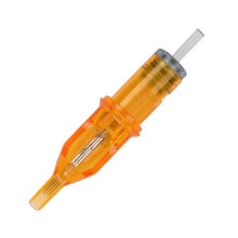 Tattoo Cartridge Needles 10pcs 7RM Round Curved Magnum Sterilized Disposable with LeakProof Membrane for Pen Rotary Tattoo Machines Yellow