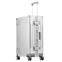 Aluminum Alloy Luggage 26 Inch Hard Shell Suitcase with TSA Secure Lock and 360 Smooth Rolling for Travel