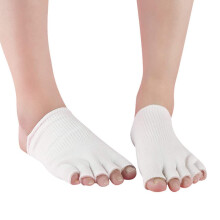 Gel Socks with Breathable Cotton Fabric, Moisturizing Compression Toe Design and Gel Heel Cushioning