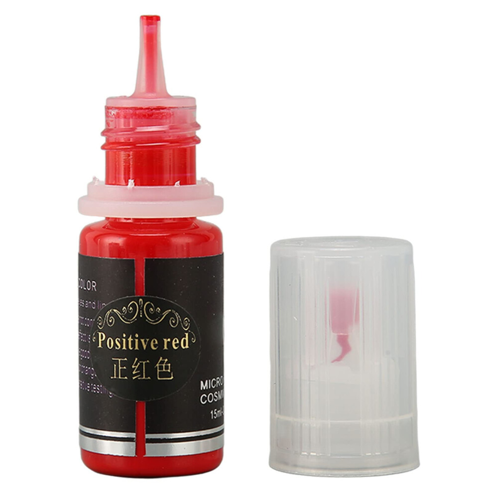 Red Professional Eyebrow Tattoo Ink 15Ml Â Saturation Microblading Pigment With Stable Color Retention