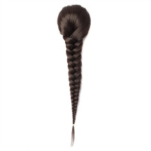Ponytail Hair Extension 15 Inch Synthetic Fishtail Braid Hairpiece for Women with Clip Drawstring