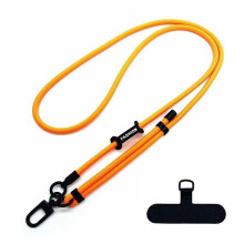 Yellow Phone Lanyard Strap, Adjustable Nylon Rope for Visibility and Everyday Use