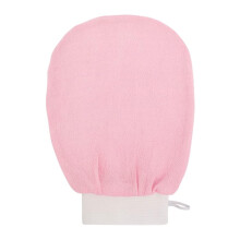 Exfoliating Gloves Moroccan Bath Mitt for Dead Skin Removal and Smooth Skin Finish Pink 1pc