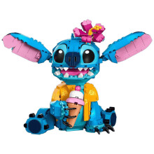 (Stitch)Stitch Angel Ice Cream Building Blocks Kids Educational Assembly Toys