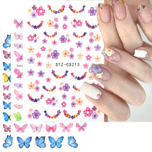 3D Flower Nail Art Stickers and SelfAdhesive Floral Nail Decals for Spring Summer Manicure