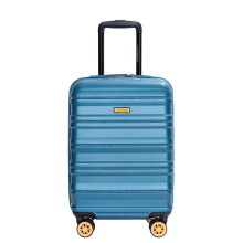 18.5 Inch Hard Shell Carry On Luggage with TSA Approved Lock and 360 Spinner Wheels, Sleek Blue Travel Suitcase