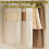 Hanging Garment Bag for Closet Storage, SelfCompression Zipper, Space Saving, Beige 2Pack, L 2