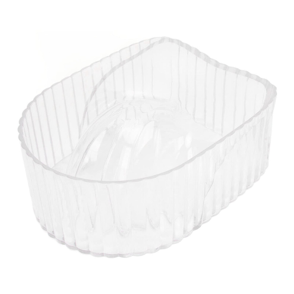 Nail Soaking Bowl for Fast Gel Polish Removal, Ergonomic Acrylic Manicure Tray for Salon and Home