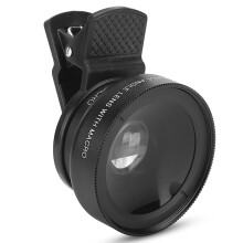 Phone Camera Lens 0.45X Wide Angle and 12.5X Macro Clip On Lens for Smartphone Photography HD