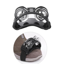 ABS Metall-Fuß-Tamboot für Kinder und Erwachsene, 10x4x6cm, Schwarz