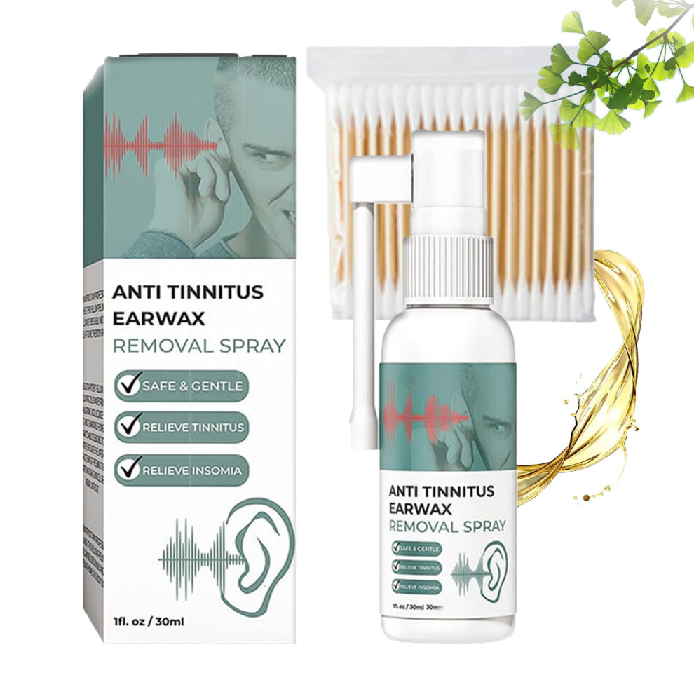Ear Wax Removal Spray with Earwax Softening Formula for Tinnitus Relief and Easy Home Use 1pcs
