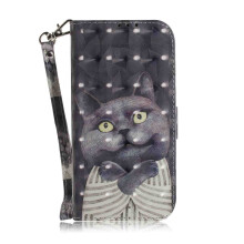 Leather Wallet Case PU Leather Folio Cover with Stand Stylish Embracing Cat Design for Xiaomi Poco X3 GT