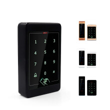 Access Control System RFID Door Lock Reader with Waterproof Metal Touch Keypad Gold Finish 125KHz ID