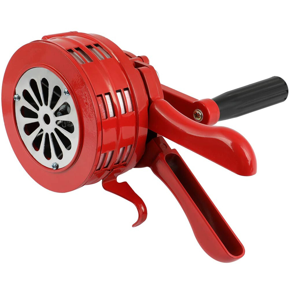 Hand Crank Siren 12V 110Db Loud Manual Emergency Warning Alarm With Dual Power Mode For Home And Outdoor 9169991612256