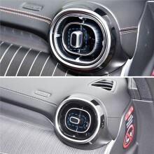 Car Front Rear AC Vent Grille Air Conditioning Outlet Knob Repair Accessory for W206 W254 Black