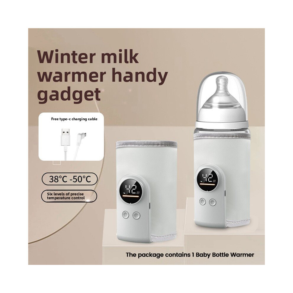 USB Baby Milk Warmer Multifunctional  Temperature Control Warmer Screen Baby Bottle Warmer Sleeve A