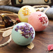 12 Piece Bath Bomb Gift Set with Shower Cap, 12 Scents, Colorful Fizz, Moisturizing Spa Accessories