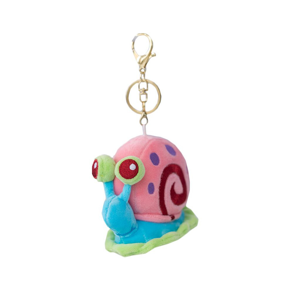 (Gary-8.5cm) Patrick Spongebob Star Squidward Plush Toy Pendant Soft Stuffed Doll Cute Gift